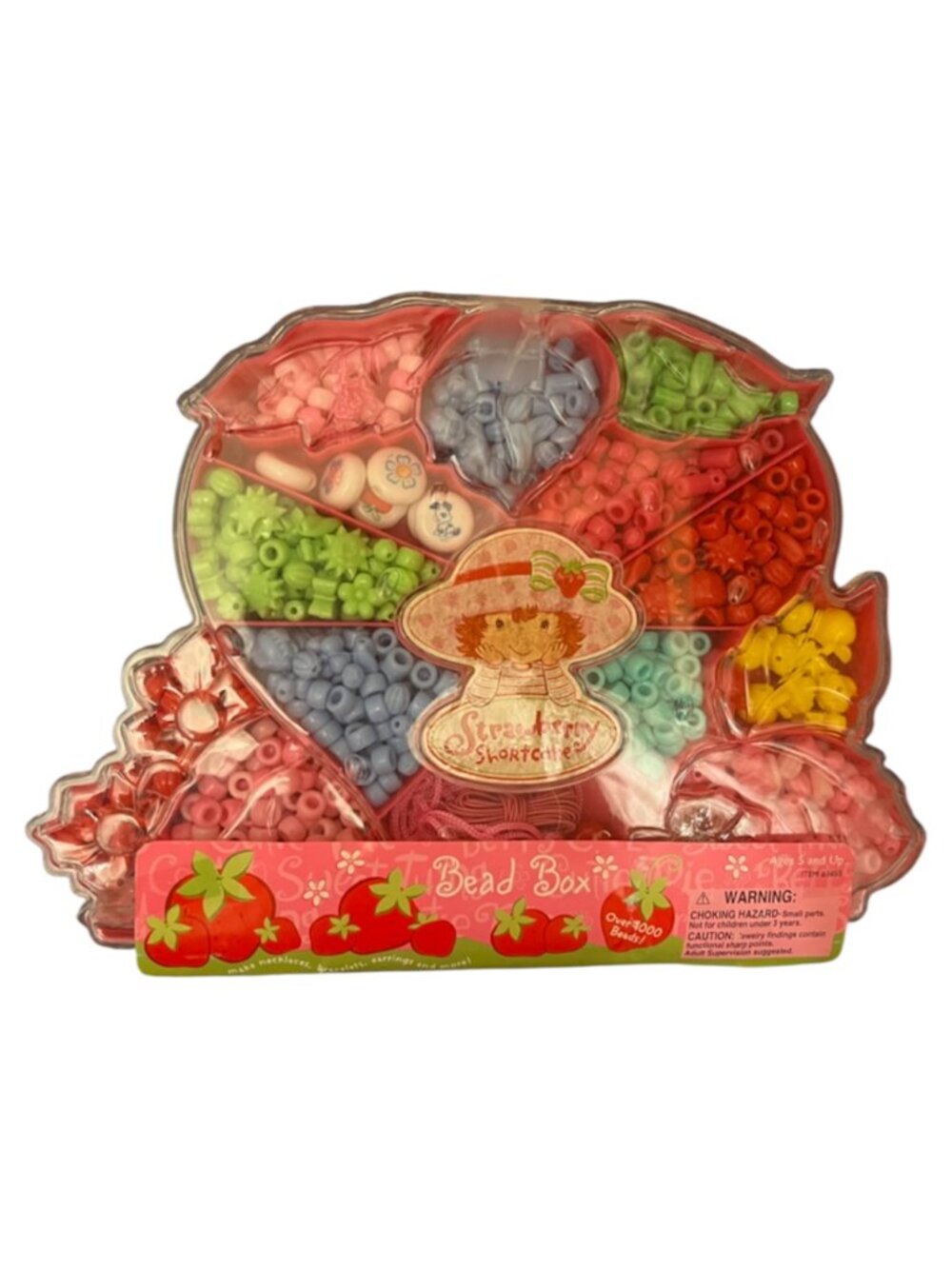 Rare 2003 Vintage Strawberry Shortcake Bead Box Jewelry Making Kit